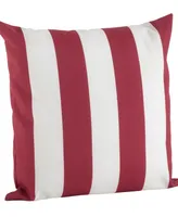 Saro Lifestyle Classic Wide Stripe Decorative Pillow, 17" x
