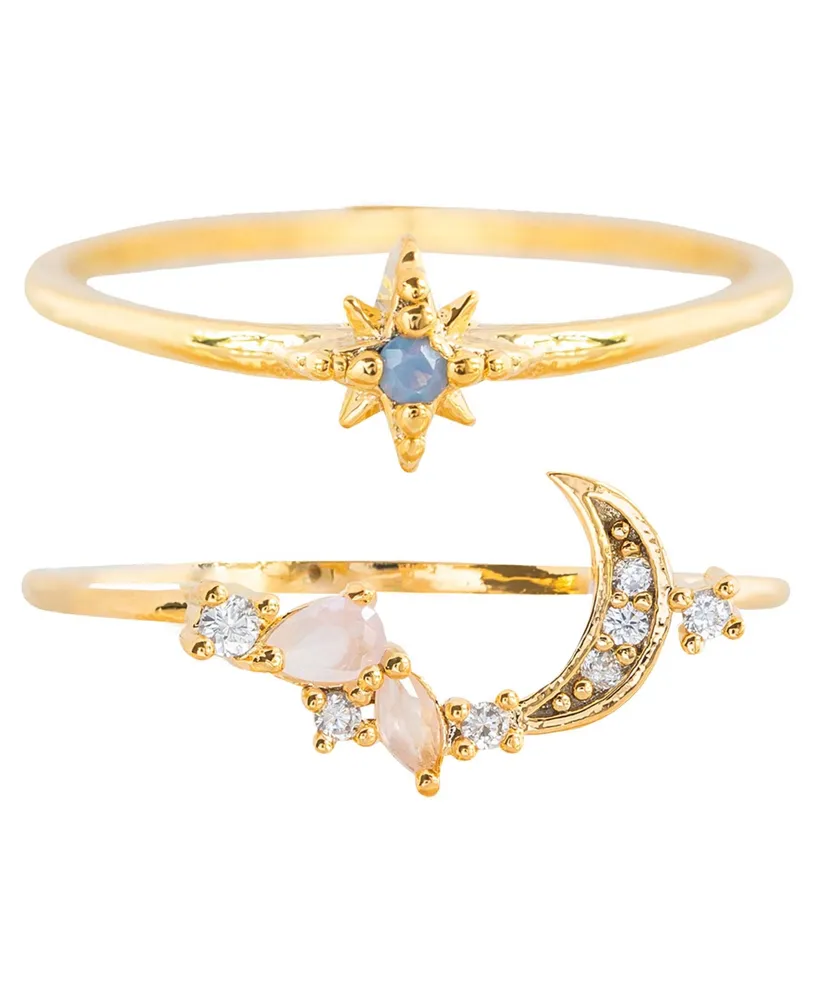 Girls Crew Celestia Ring Set - Gold