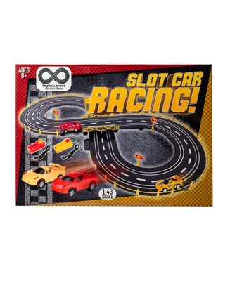 Battery Operated Slot Car Racing Track Set, 5 Pieces