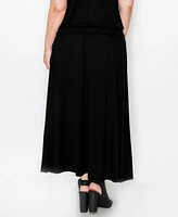 Coin 1804 Plus Elastic Waist Maxi Skirts