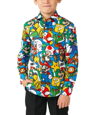 OppoSuits Toddler and Little Boys Super Mario Licensed Nintendo Shirt