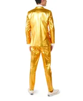 OppoSuits Big Boys Groovy Metallic Party Suit, 3-Piece Set - Gold