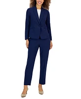 Le Suit Women's Crepe One-Button Pantsuit