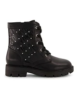 Dkny Big Girls Logo Stud Moto Boots