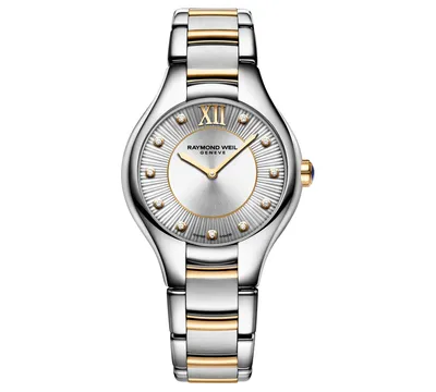 Raymond Weil Women's Swiss Noemia Diamond (1/2 ct. t.w.) Two Tone Stainless Steel Bracelet Watch 32mm