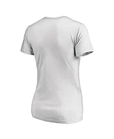 Women's Fanatics White Phoenix Suns Primary Logo Team V-Neck T-shirt