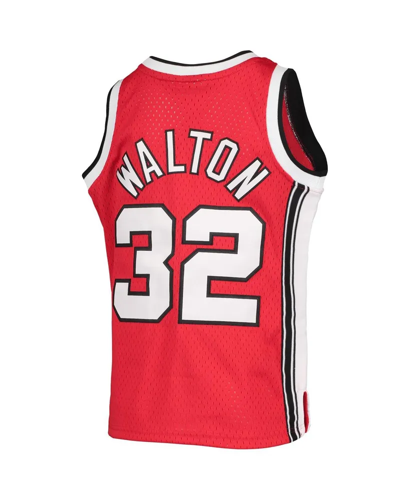 Big Boys Mitchell & Ness Bill Walton Black Portland Trail Blazers 1976-77 Hardwood Classics Swingman Jersey