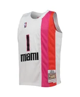 Big Boys Mitchell & Ness Chris Bosh White Miami Heat 2011-12 Hardwood Classics Swingman Jersey