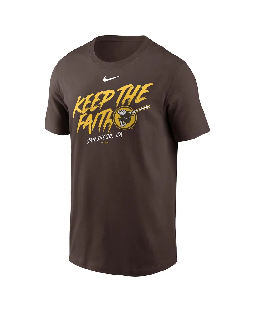 Men's Nike Heather Gray San Diego Padres Keep The Faith Local Team T-shirt