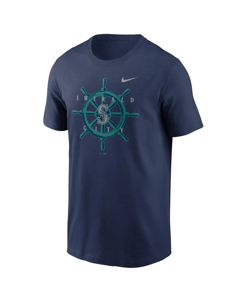 Men's Nike Navy Seattle Mariners Logo Local Team T-shirt