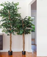 Nearly Natural 7' Artificial Ficus Tree