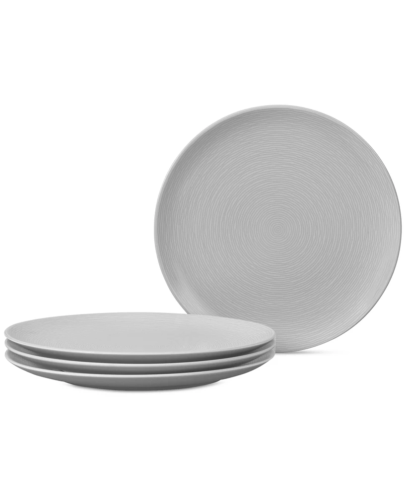 Noritake Swirl Coupe Dinner Plates, Set of 4