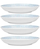 Noritake Hammock "Dots" Dinner Bowls, Set of 4