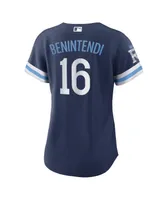 Women's Nike Andrew Benintendi Navy Kansas City Royals Connect Replica Player Jersey