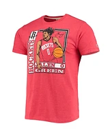 Men's Homage Jalen Green Red Houston Rockets Rookie Player Pack Tri-Blend T-shirt