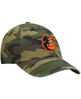 Men's '47 Brand Camo Baltimore Orioles Team Clean Up Adjustable Hat