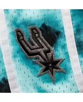 Men's Mitchell & Ness Teal San Antonio Spurs Hardwood Classics 1998 Galaxy Swingman Shorts