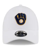 Men's New Era White Milwaukee Brewers League Ii 9FORTY Adjustable Hat