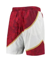 Men's Mitchell & Ness Red Atlanta Hawks Hardwood Classics Lunar New Year Swingman Shorts