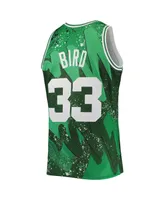 Men's Mitchell & Ness Larry Bird Green Boston Celtics Hardwood Classics 1985 Hyper Hoops Swingman Jersey