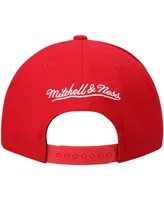 Men's Mitchell & Ness Red Houston Rockets Ground 2.0 Snapback Hat