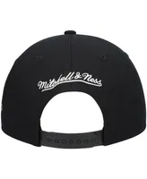 Men's Mitchell & Ness Black New Orleans Pelicans Hardwood Classics Script 2.0 Snapback Hat