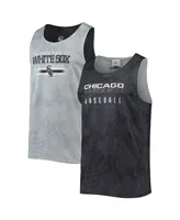 Men's Foco Black Chicago White Sox Floral Reversible Mesh Tank Top