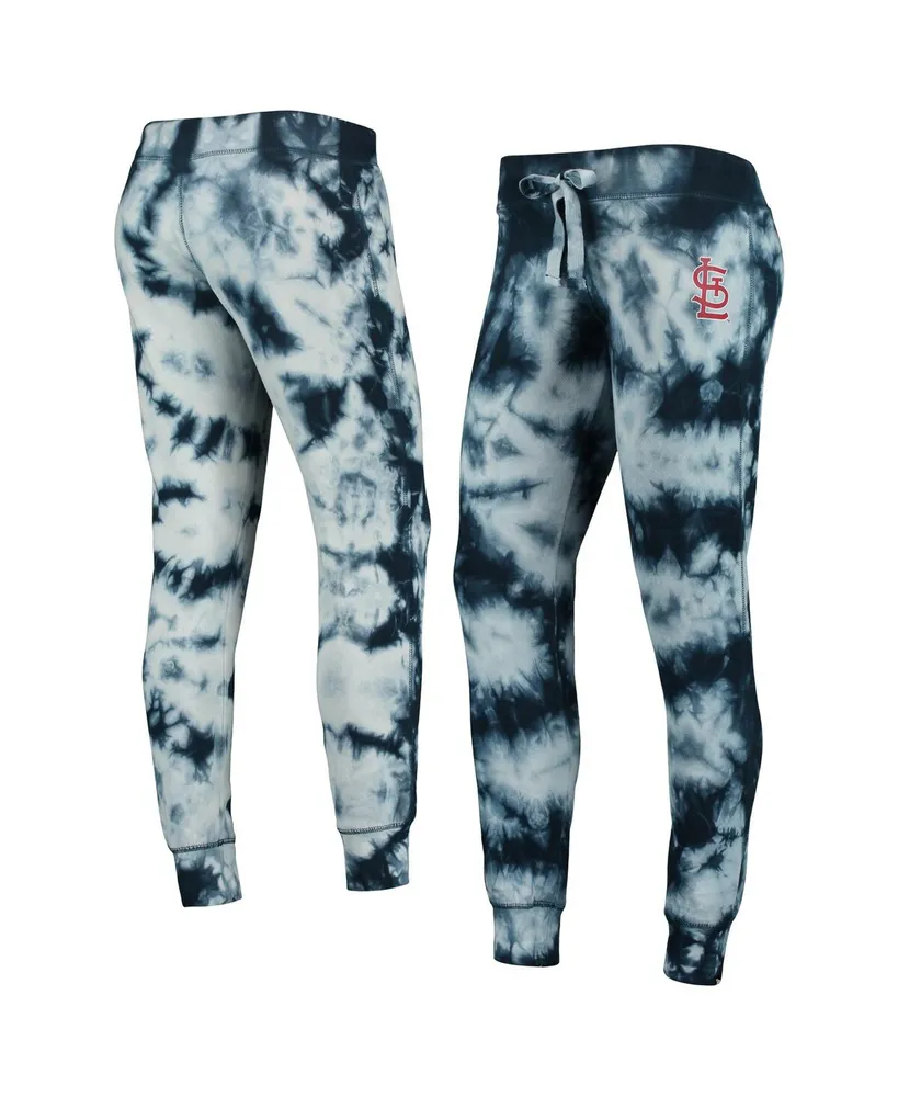 Women's New Era Navy St. Louis Cardinals Tie-Dye Jogger Pants