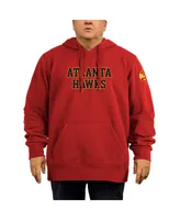 Men's New Era Red Atlanta Hawks 2021/22 City Edition Big and Tall Pullover Hoodie