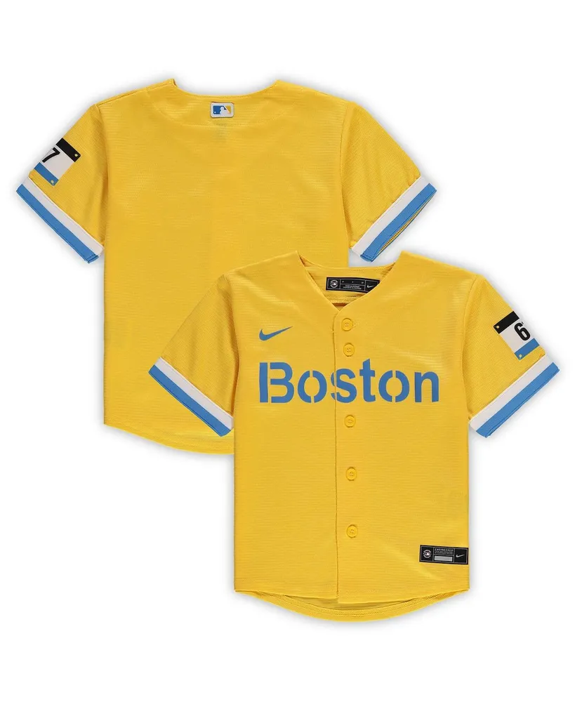 Men's Boston Red Sox Alex Verdugo Nike Gold City Connect Replica Player  Jersey