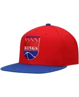 Men's Mitchell & Ness Red and Royal Sacramento Kings Hardwood Classics Snapback Hat