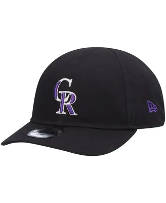 Newborn and Infant Unisex New Era Black Colorado Rockies My First 9Twenty Stretch Fit Hat