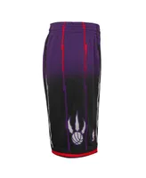 Big Boys Mitchell & Ness Purple, Black Toronto Raptors 1998/99 Hardwood Classics Fadeaway Reload 3.0 Swingman Shorts