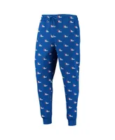 Men's The Wild Collective Royal Philadelphia 76ers Allover Logo Jogger Pants