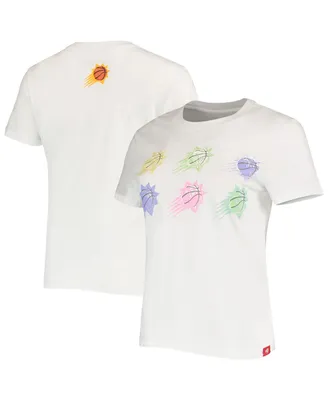 Women's Sportiqe White Phoenix Suns Street Capsule Arcadia T-shirt