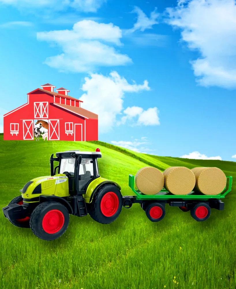 Big Daddy Farmland Hay Barrel Transport Farming Tractor Trailer