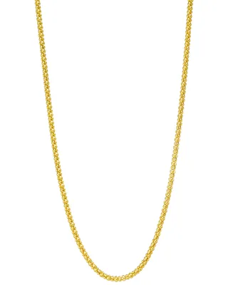 Popcorn Link 18" Chain Necklace (1-3/4mm) in 14k Gold