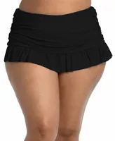 La Blanca Plus Island Goddess Skirted Swim Bottoms