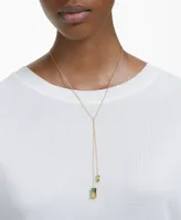 Swarovski Gold-Tone Double Crystal 19-3/4" Knotted Lariat Necklace