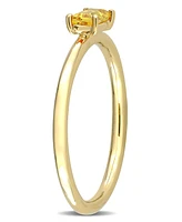 Baguette-Cut Yellow Sapphire (1/3 ct. t.w.) Stackable Ring 10K Gold