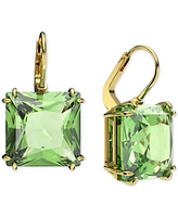 Swarovski Silver-Tone Millenia Square Cut Drop Earrings