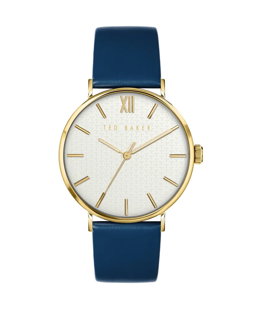 Ted Baker Men's Phylipa Leather Strap Watch 43mm