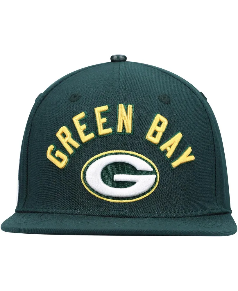 Men's Pro Standard Green Green Bay Packers Stacked Snapback Hat