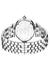 Gevril Women's Florence Swiss Quartz Silver-Tone Stainless Steel Bracelet Watch 36mm - Silver