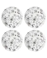 kate spade new york Garden Doodle 4 Piece Accent Plate Set