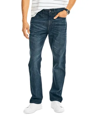 Nautica Men's Vintage Straight-Fit Stretch Denim 5-Pocket Jeans