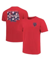 Women's Red Ole Miss Rebels 2022 Ncaa Men's Baseball College World Series Champions 2-Hit T-shirt