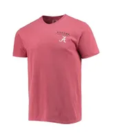 Men's Crimson Alabama Tide Landscape Shield Comfort Colors T-shirt