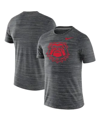 Men's Nike Black Georgia Bulldogs Big and Tall Performance Velocity Space Dye T-shirt