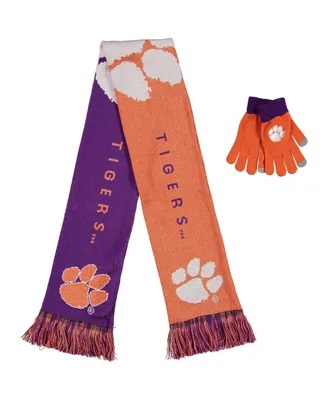 Foco Clemson Tigers Glove and Scarf Combo Set